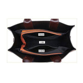 شنطة كتف نسائية من الجلد فاخرة - اسود - KSA